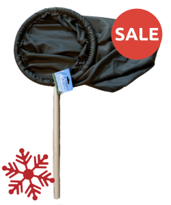 Parrot-Supplies Large Padded Bird Catching Net (34cm) with 44cm Wooden Handle